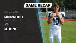 Recap: Kingwood  vs. CE King  2016