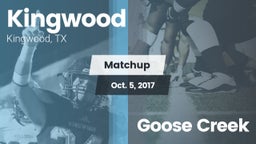 Matchup: Kingwood High vs. Goose Creek  2017