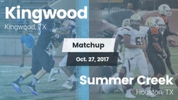 Matchup: Kingwood High vs. Summer Creek  2017
