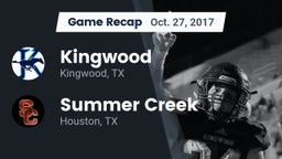 Recap: Kingwood  vs. Summer Creek  2017