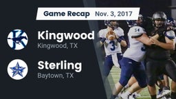 Recap: Kingwood  vs. Sterling  2017
