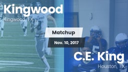 Matchup: Kingwood High vs. C.E. King  2017