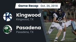 Recap: Kingwood  vs. Pasadena  2018