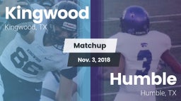 Matchup: Kingwood High vs. Humble  2018