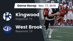Recap: Kingwood  vs. West Brook  2018