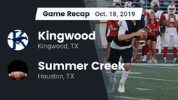 Recap: Kingwood  vs. Summer Creek  2019