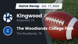 Recap: Kingwood  vs. The Woodlands College Park  2020