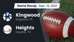 Recap: Kingwood  vs. Heights  2022