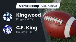 Recap: Kingwood  vs. C.E. King  2022