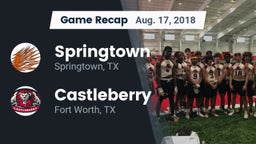 Recap: Springtown  vs. Castleberry  2018
