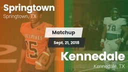 Matchup: Springtown High vs. Kennedale  2018