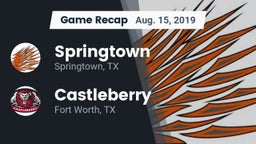Recap: Springtown  vs. Castleberry  2019