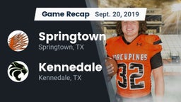 Recap: Springtown  vs. Kennedale  2019