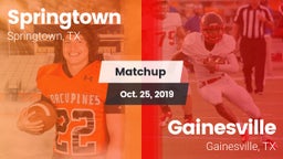 Matchup: Springtown High vs. Gainesville  2019