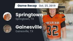 Recap: Springtown  vs. Gainesville  2019
