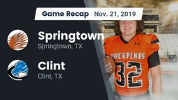 Recap: Springtown  vs. Clint  2019