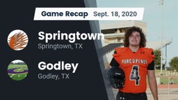Recap: Springtown  vs. Godley  2020