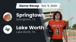 Recap: Springtown  vs. Lake Worth  2020