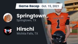 Recap: Springtown  vs. Hirschi  2021