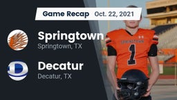 Recap: Springtown  vs. Decatur  2021