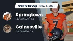 Recap: Springtown  vs. Gainesville  2021