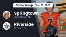 Recap: Springtown  vs. Riverside  2021
