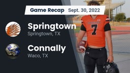 Recap: Springtown  vs. Connally  2022