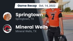 Recap: Springtown  vs. Mineral Wells  2022