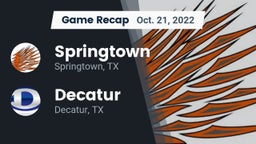 Recap: Springtown  vs. Decatur  2022