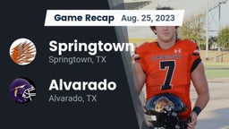 Recap: Springtown  vs. Alvarado  2023