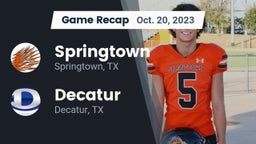 Recap: Springtown  vs. Decatur  2023