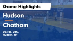 Hudson  vs Chatham  Game Highlights - Dec 03, 2016