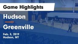 Hudson  vs Greenville Game Highlights - Feb. 5, 2019