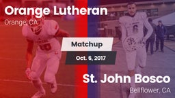 Matchup: Lutheran  vs. St. John Bosco  2017