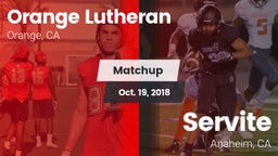 Matchup: Orange Lutheran vs. Servite 2018