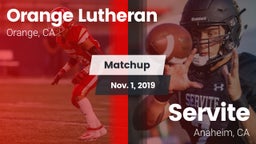 Matchup: Orange Lutheran vs. Servite 2019