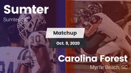 Matchup: Sumter  vs. Carolina Forest  2020