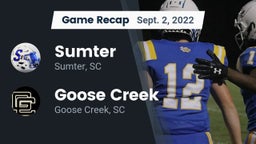 Recap: Sumter  vs. Goose Creek  2022