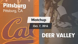 Matchup: Pittsburg High vs. DEER VALLEY 2016