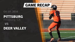 Recap: Pittsburg  vs. DEER VALLEY 2016