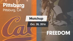 Matchup: Pittsburg High vs. FREEDOM 2016
