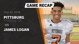 Recap: Pittsburg  vs. JAMES LOGAN 2016