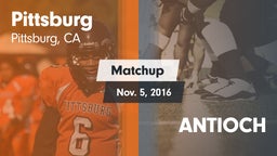 Matchup: Pittsburg High vs. ANTIOCH 2016