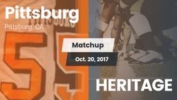 Matchup: Pittsburg High vs. HERITAGE 2017