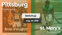 Matchup: Pittsburg High vs. St. Mary's  2018