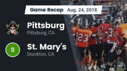 Recap: Pittsburg  vs. St. Mary's  2018