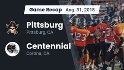 Recap: Pittsburg  vs. Centennial  2018