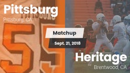 Matchup: Pittsburg High vs. Heritage  2018
