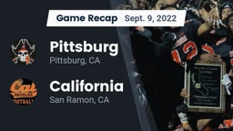 Recap: Pittsburg  vs. California  2022