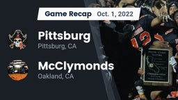 Recap: Pittsburg  vs. McClymonds  2022
